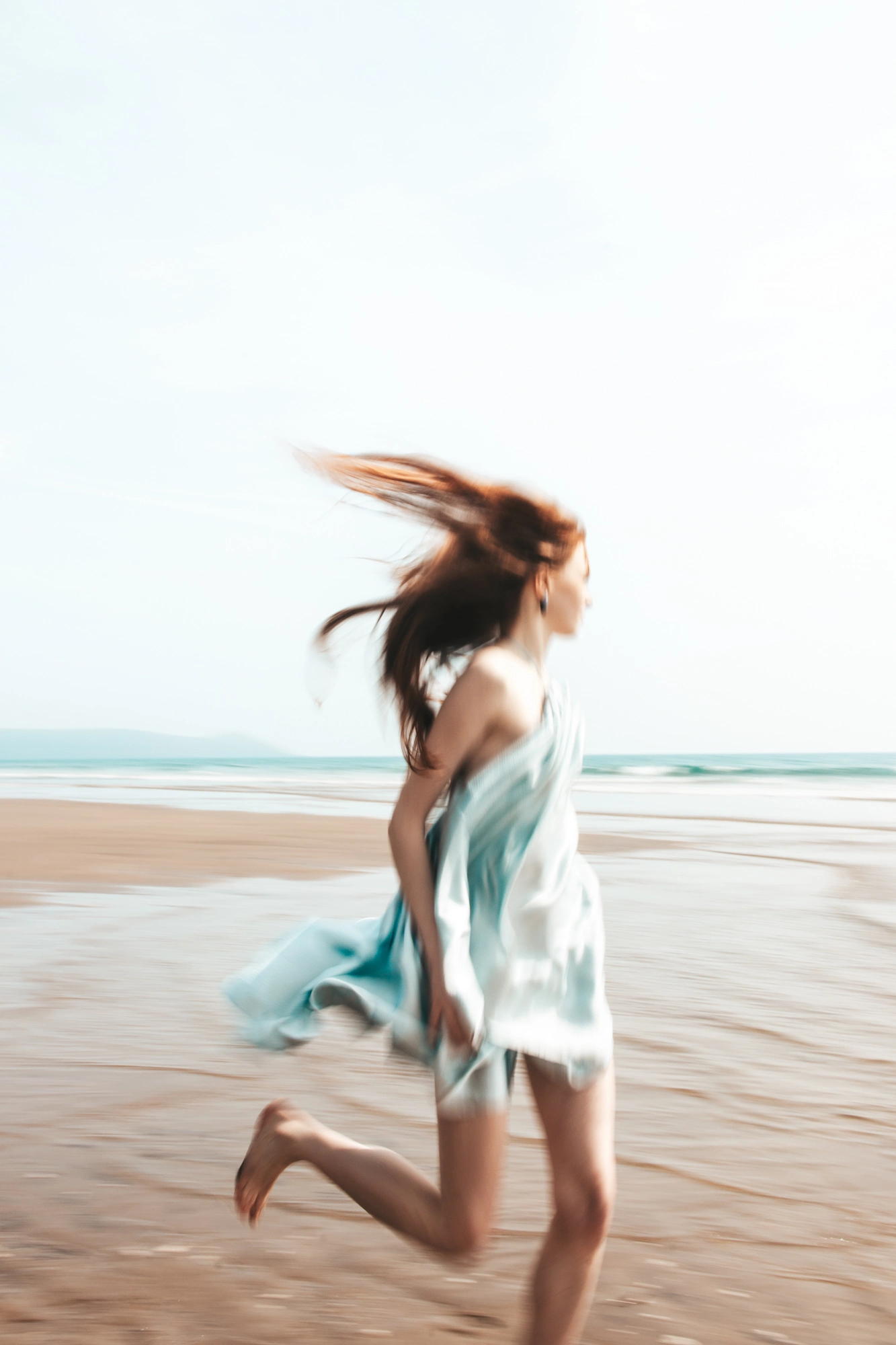 Whitsands garment photographed by the sea