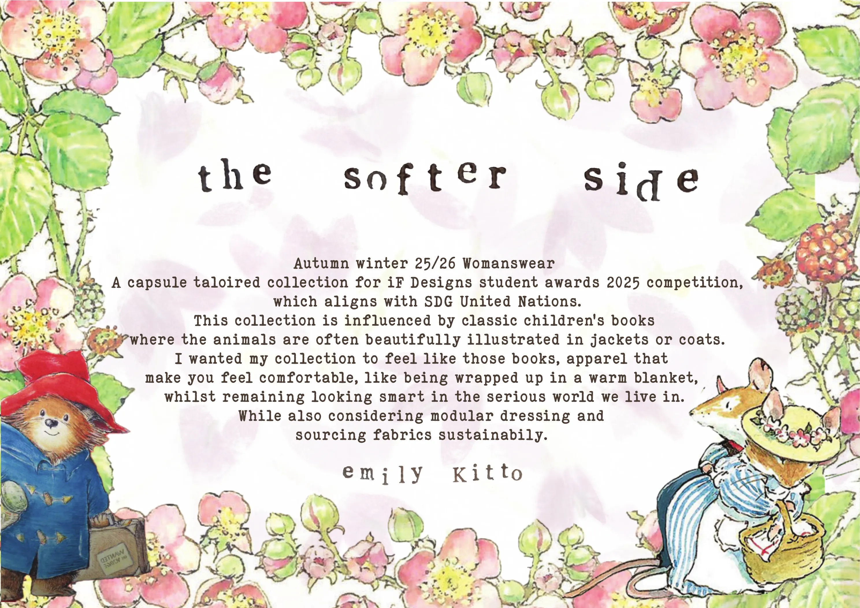 The Softer Side portfolio page 1